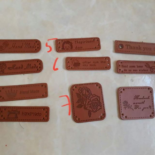 Tag da chữ handmade