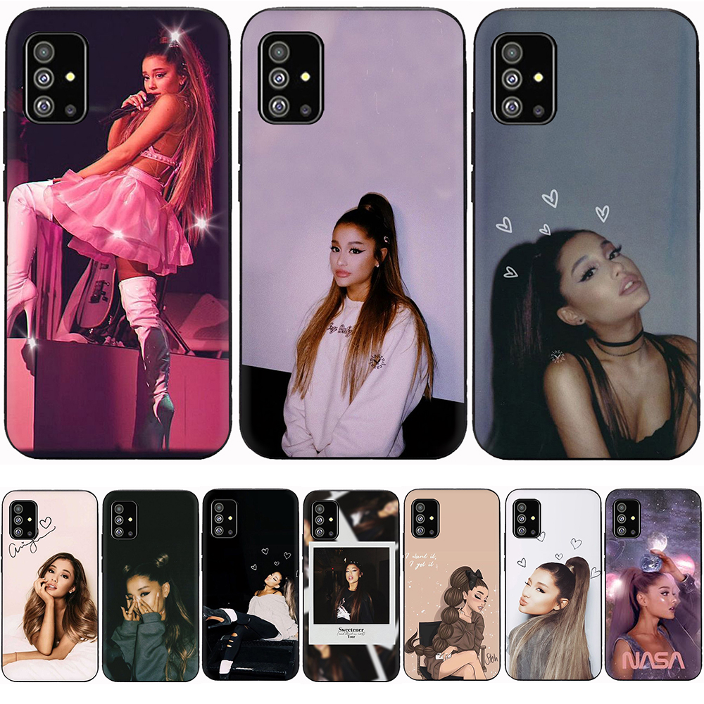 Ốp Điện Thoại Tpu Mềm Chống Rơi Hình Ariana Grande Cho Samsung A9 2018 A10 A10S A11 A20 A30