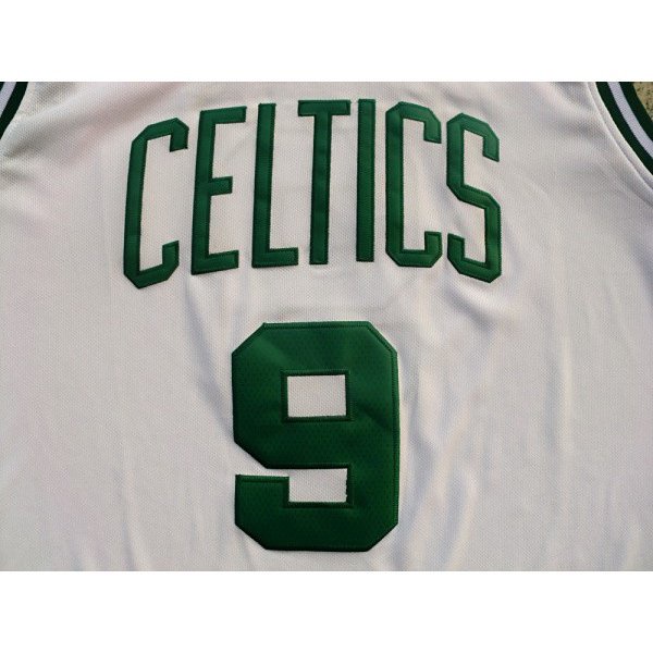 10-new NBA men's Boston Celtics #9 Rajon Rondo REV30 embroidery basketball jersey white75308323 cjM7