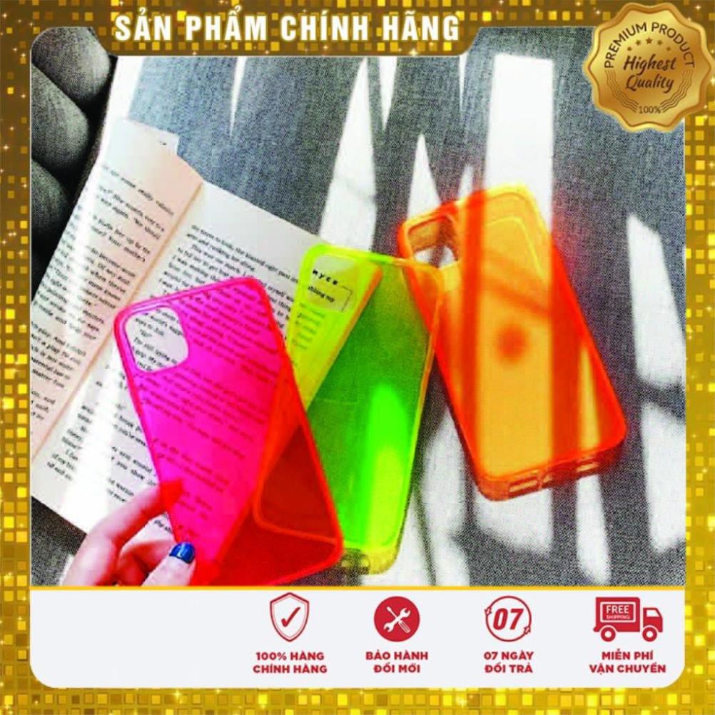 Ốp Lưng Iphone ⚡ Ốp Lưng Điện Thoại Iphone Neon Trong Suốt ⚡ Iphone 6/6s/6P/6SP/7/8/7P/8P/X/Xs/Xsmax/11/11Promax