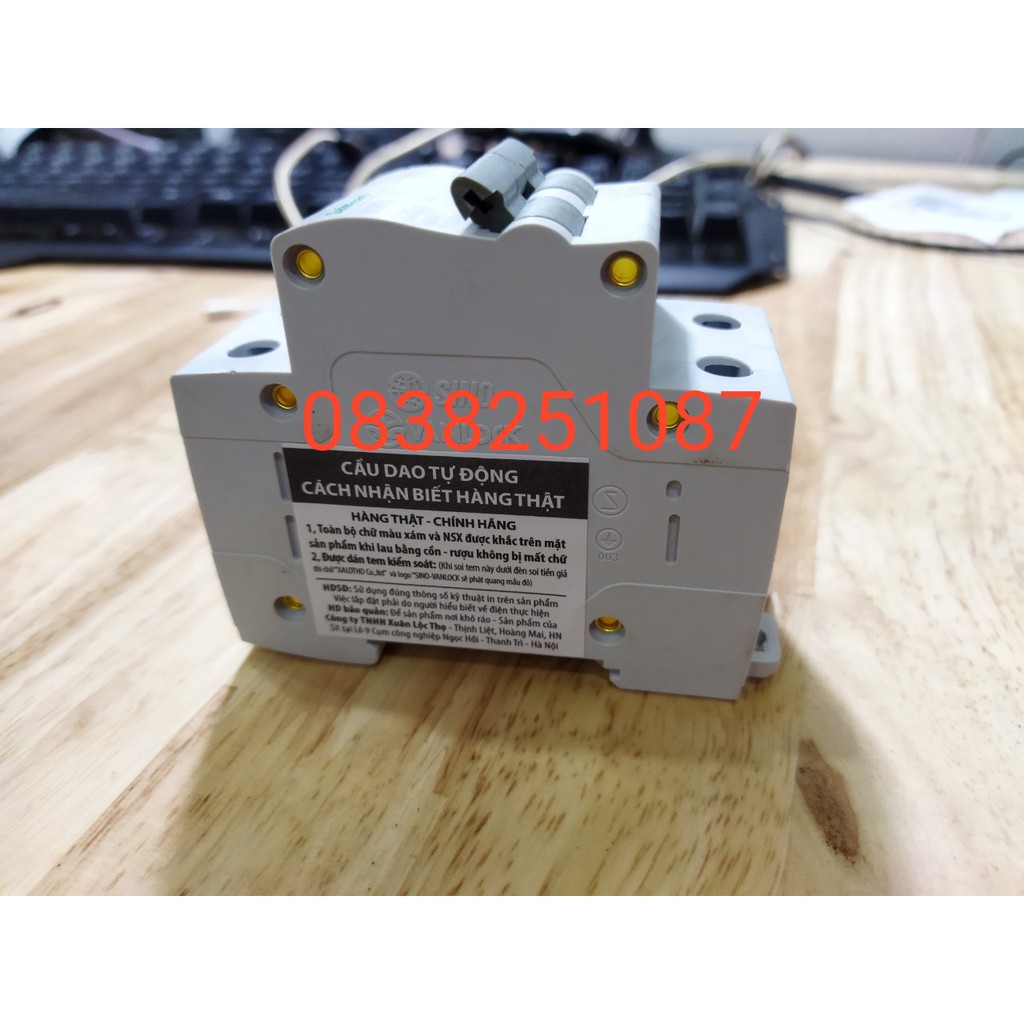 CB ĐÔI 2PHA 40A SINO,CẦU DAO TỰ ĐỘNG SINO 16A,20A,25A,32A,40A,50A,63A,APTOMAT 2PHA