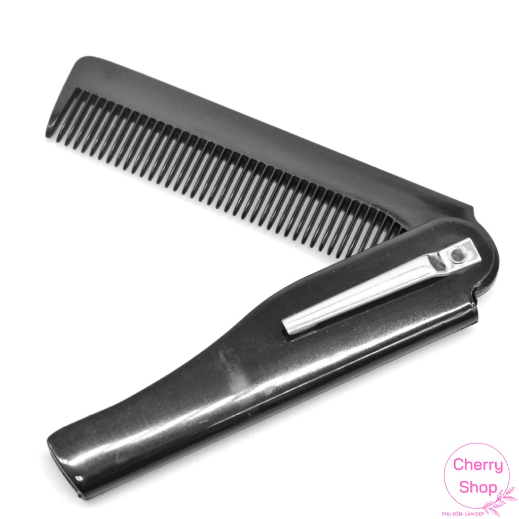 Lược Chải Tóc Lược Mini Gấp Gọn Móc Cài Tiện Lợi Khi Du Lịch Đi Làm Học Tập