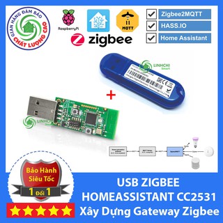 Usb cc2531 flash zigbee2mqtt kết nối zigbee các hãng