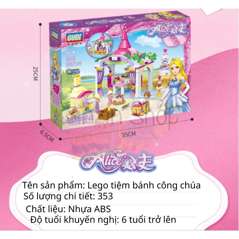 Lego tiệm bánh Công chúa 353 chi tiết