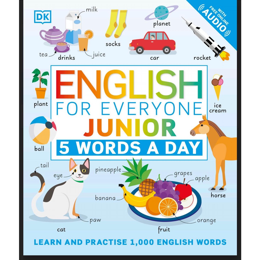 Tặng File Mp3 - English for Everyone Junior 5 WORD A DAY