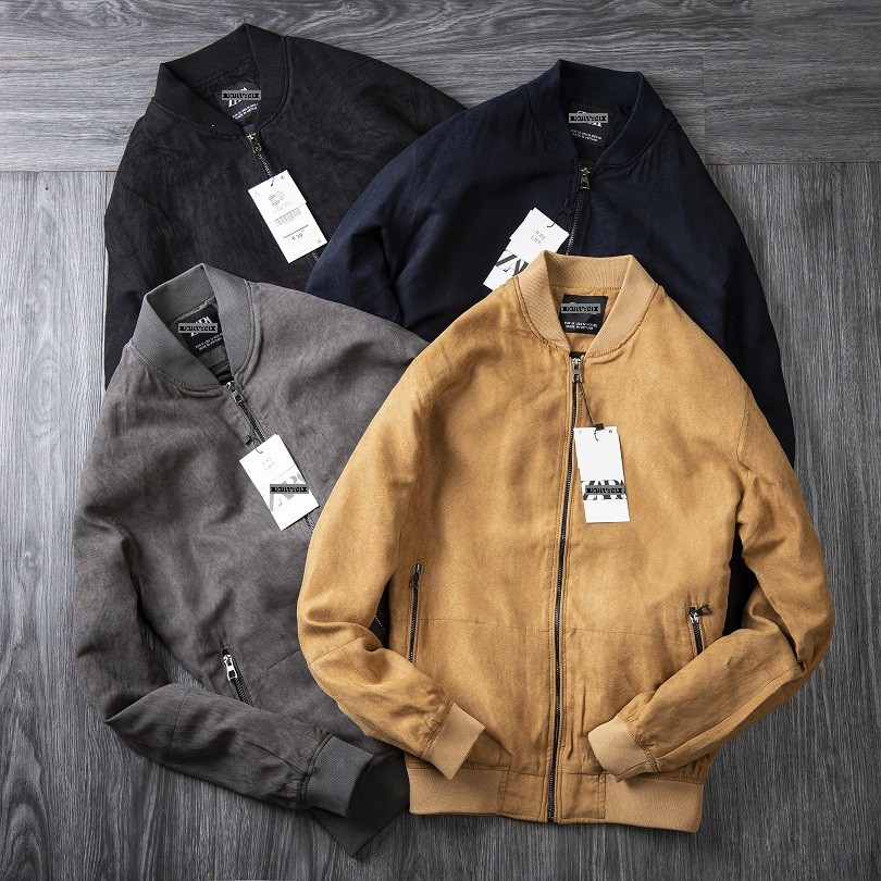 Áo Khoác Nam Bomber Da Lộn Với 4 Màu Thời Trang AKNB | BigBuy360 - bigbuy360.vn