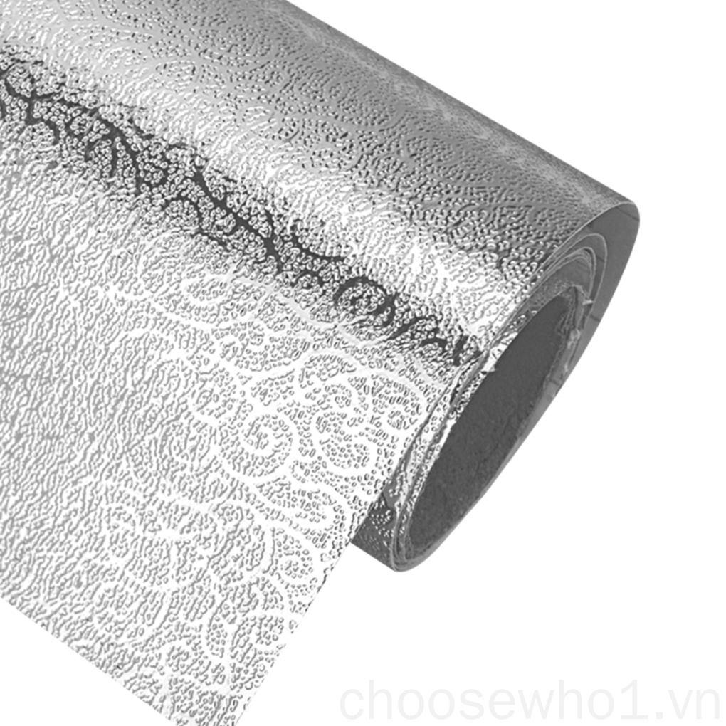1 cuộn giấy nhôm dán tường chống dầu tự dính cho nhà bếp