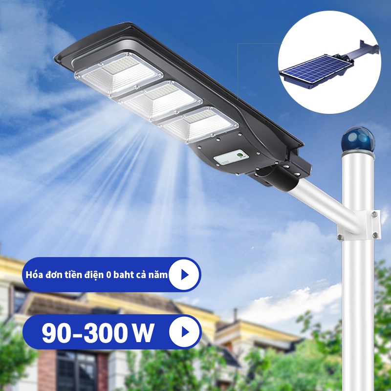Đèn Led Cao Áp Năng Lượng Mặt Trời Không Thấm Nước - Đèn Cảm Biến Siêu Sáng