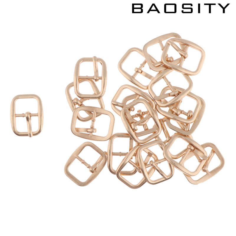 [BAOSITY]Single Prong Belt Buckle Center Bar Buckles Pin Purse DIY Accessories Silver