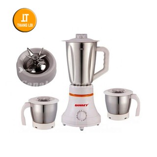 Máy xay sinh tố 3 cối Sanaky SNK-812ST - cối inox bền thân thiện môi trường