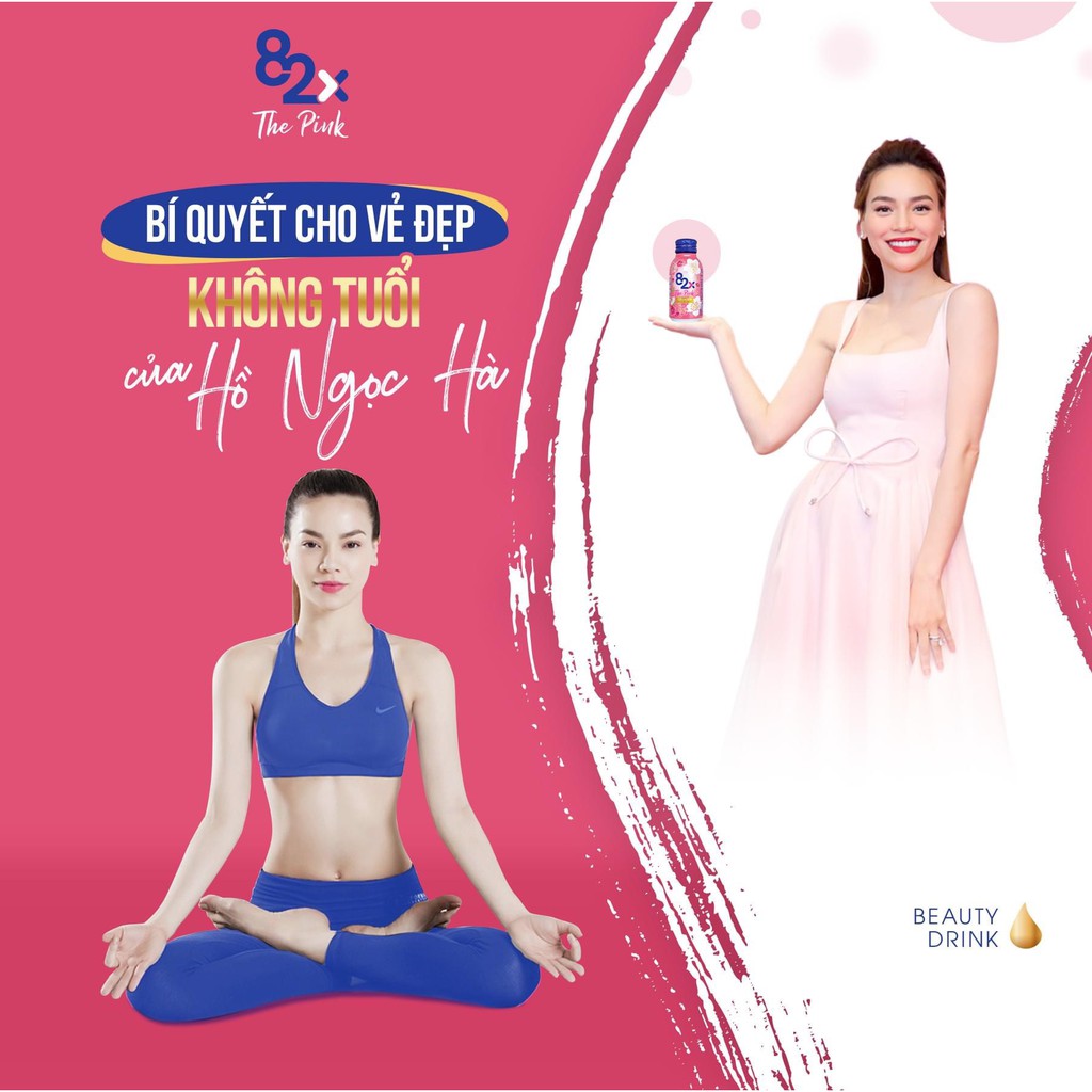 82X The Pink Collagen 100ml Hàm Lượng 1000mg Collagen, nước uống đẹp da đến từ Nhật bản