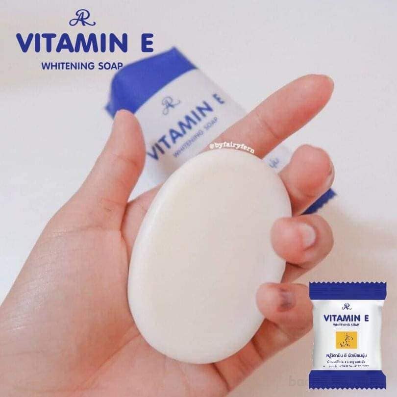 Xà phòng tắm dưỡng da mặt và body AR vıtamın E Whitening Soap Thái Lan