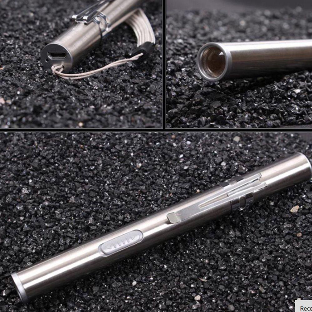 Đèn Pin LED Siêu Sáng Bằng Thép Không Gỉ Sử Dụng Ngoài Trời