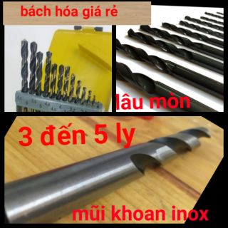MŨI KHOAN INOX ,SẮT , NHÔM , THÉP , GỖ ( MŨI HỢP KIM )