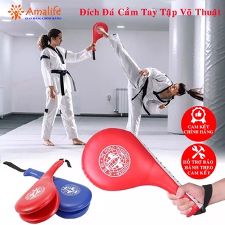 Đích Đá Tập Võ Thuật Cầm Tay Taekwondo, Vovinam, Karatedo Bằng Da PU Cao Cấp Cho Trẻ Em - Người Lớn Hãng Amalife