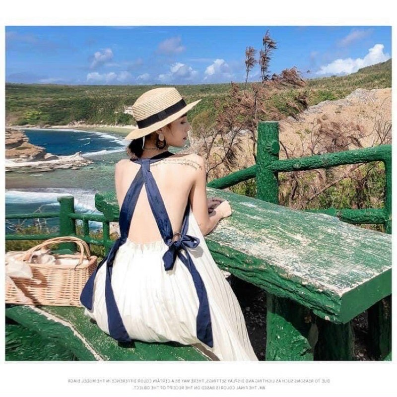 Maxi yếm dập ly dây xanh | BigBuy360 - bigbuy360.vn