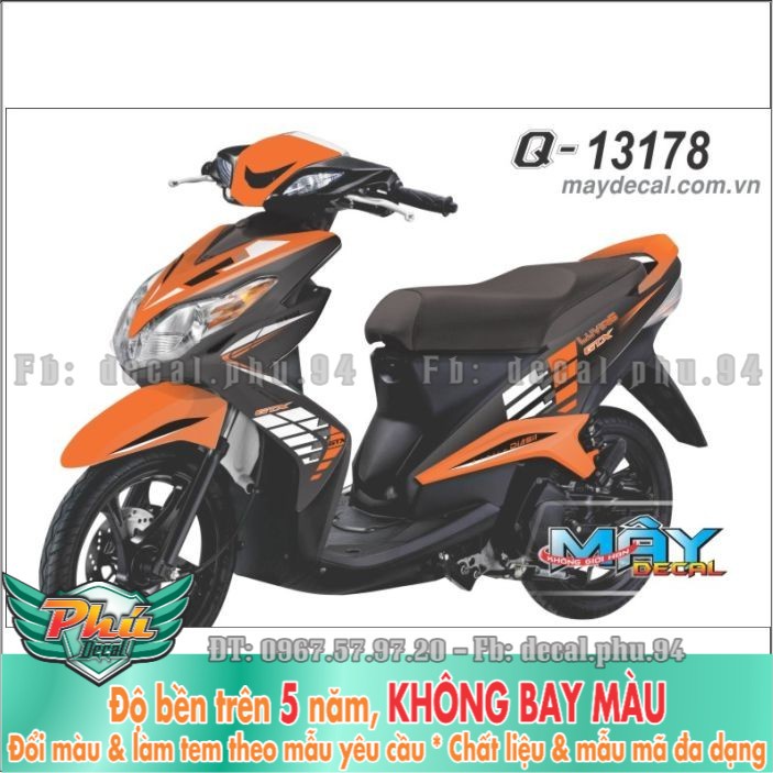 Tem rời Luvias Cam đen (X) -1