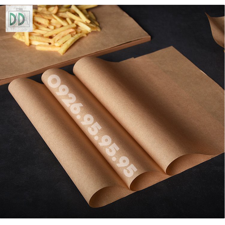 Giấy thấm dầu thực phẩm 500 tờ - Giấy thấm dầu ăn - đồ chiên