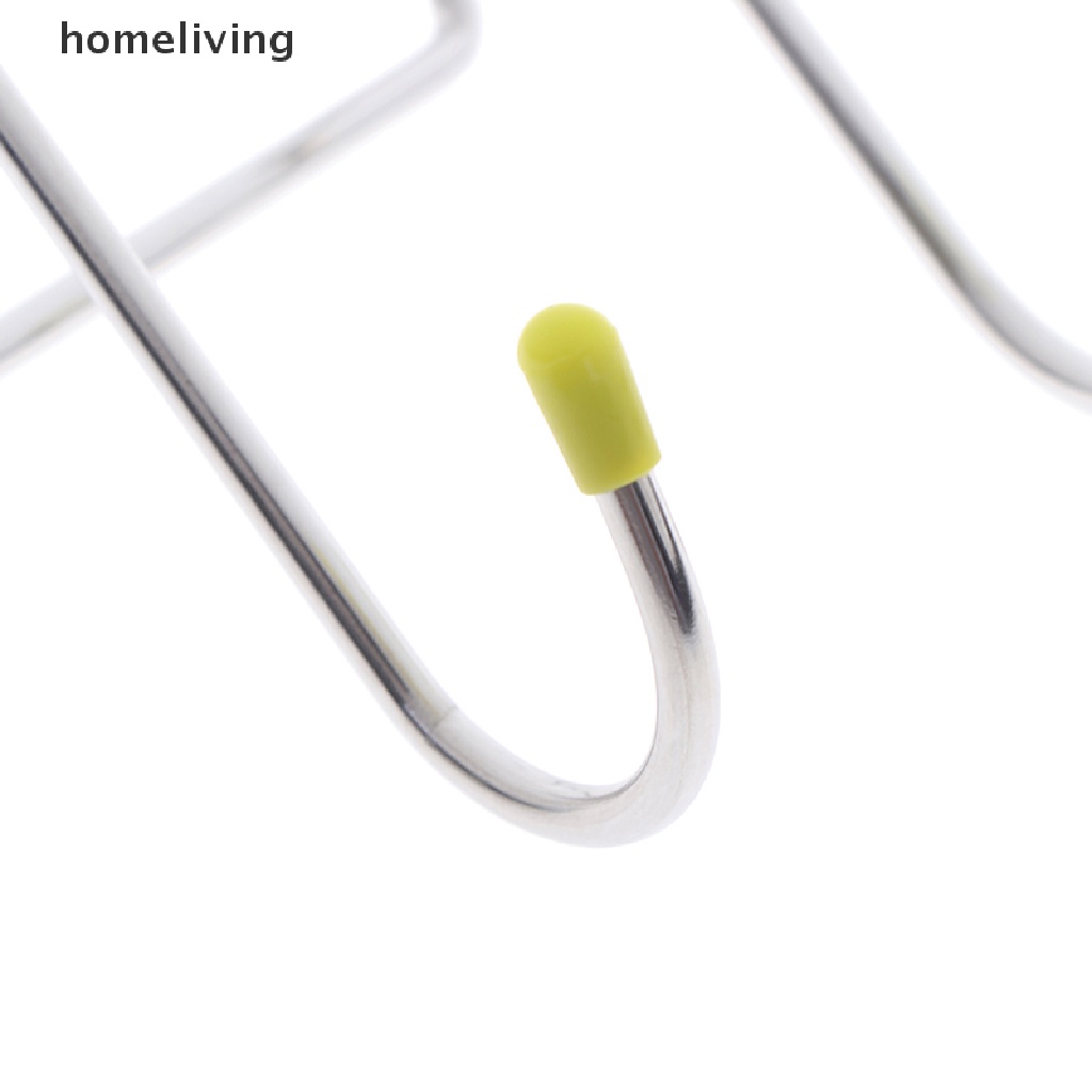 1 Móc Treo Đồ Hình Chữ S Đôi Bằng Thép Không Gỉ Gắn Tường Nhà Bếp / Phòng Tắm