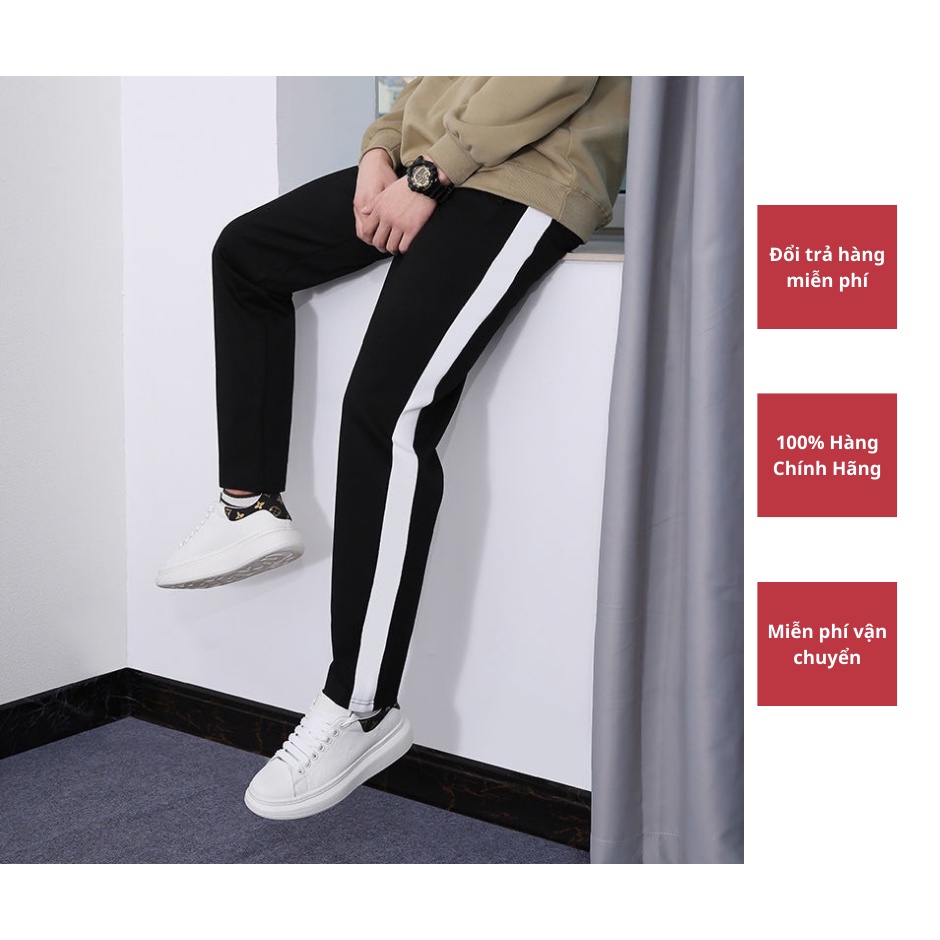 quần dài 1 line ống suông phù hợp nam nữ