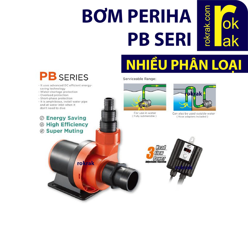 Máy bơm hồ cá Periha PB SERIES PB-5000 7000 9000 10000 12000 14000 16000 18000 20000 23000 25000