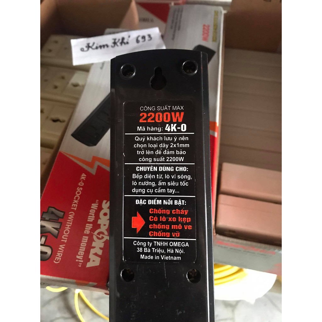 Ổ 4 không đây đen 4K-0 Sopoka