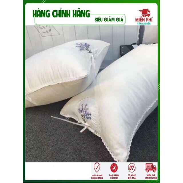 Gối Thơm Lavender Lông Vũ FREESHIP Giảm 5K Khi Nhập Mã [DUCBKM5K] Ruột Gối Thơm Hương Hoa Ép Hơi (2 chiếc)