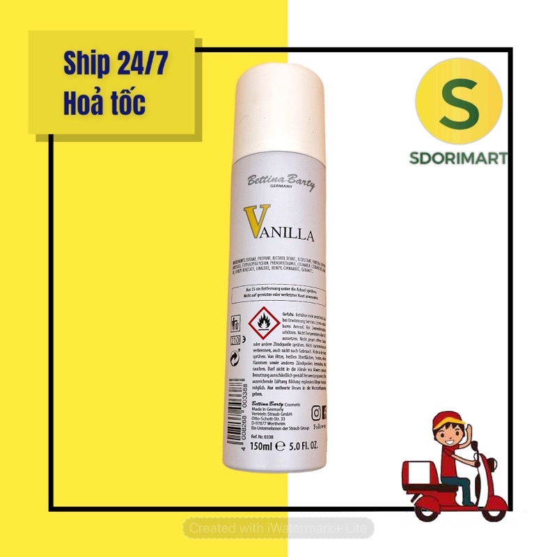 💃💃 Xịt khử mùi toàn thân Vanilla