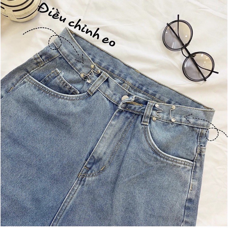 [FREESHIP] Quần Jean Ống rộng chỉnh eo kiểu Unisex*CANDYSHOP68* | BigBuy360 - bigbuy360.vn