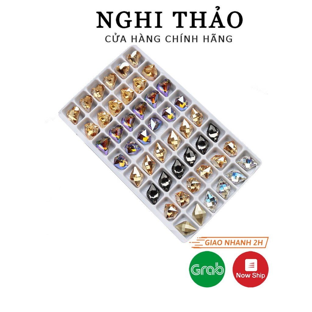Đá khối nail đính móng tay