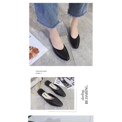 Sục nữ Mules nhựa dẻo thích hợp đi chơi, đi làm êm chân