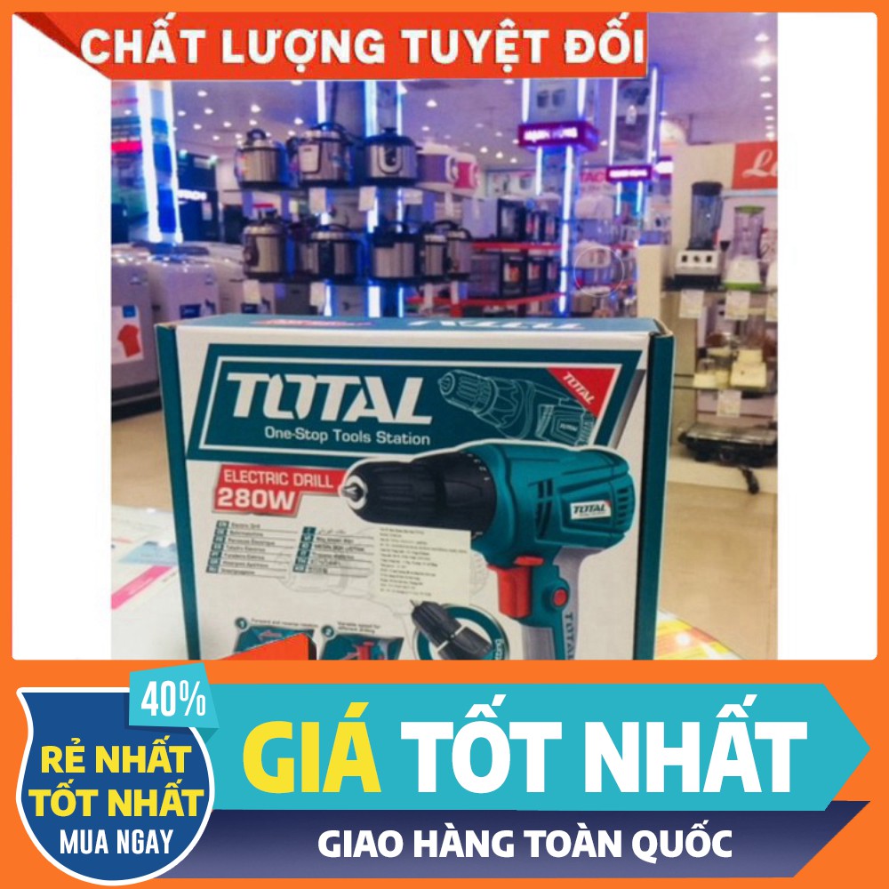 10mm Máy khoan vặn vít cầm tay 280W TOTAL TD502106 [bảo hành chính hãng]