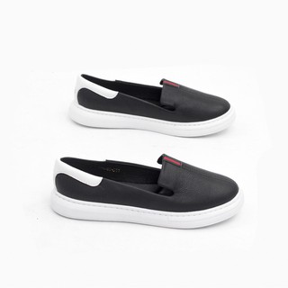 Giày Slipon Đế Cao Su Trắng Da Mềm Siêu Nhẹ Pixie X436