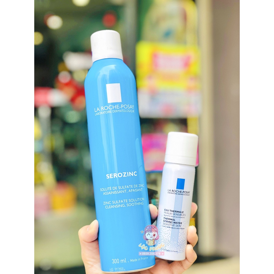 XỊT KHOÁNG LÀM DỊU DA SEROZINC LA ROCHE - PO SAY  300ML ( Tặng kèm mini)