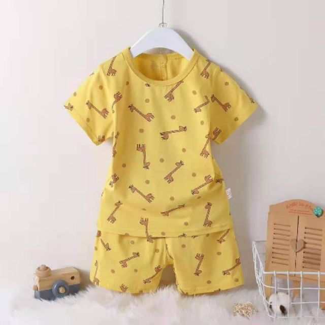 bộ cotton xuất hàn hoạ tiết qc | BigBuy360 - bigbuy360.vn