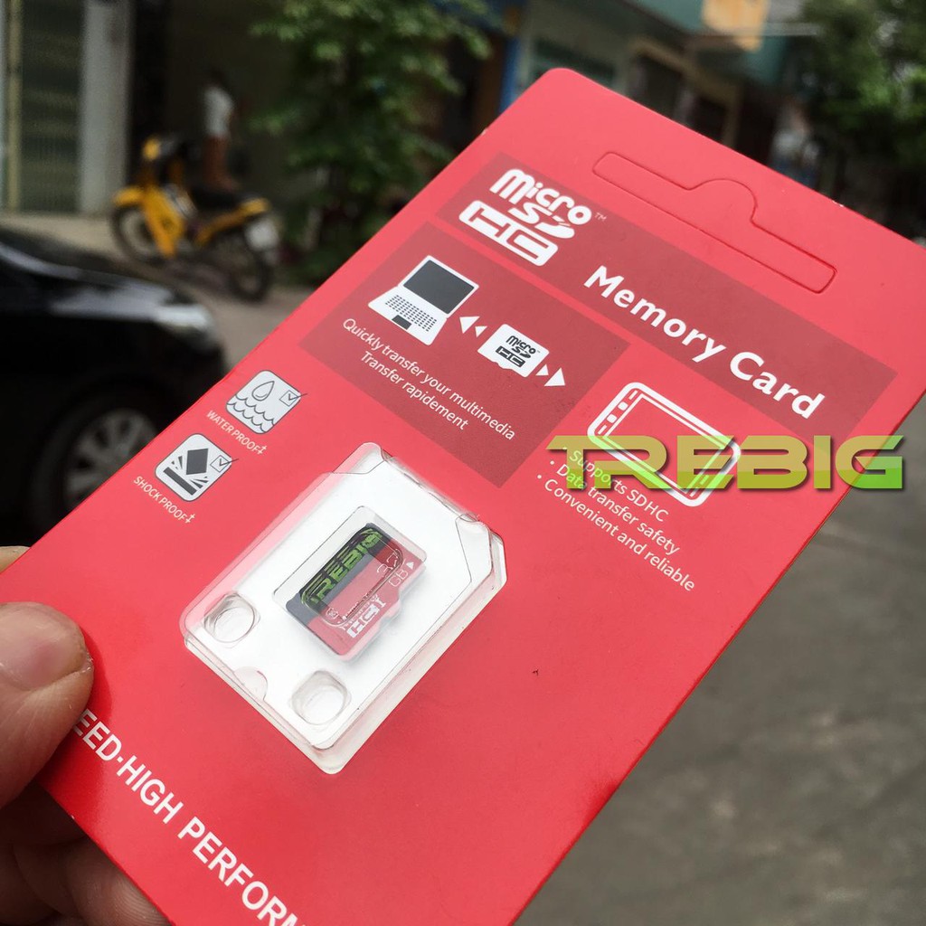 Thẻ nhớ 32G Trebig Micro SDHC card class 10 tốc độ cao, chuyên dụng cho điện thoại, camera an ninh, camera hành trình