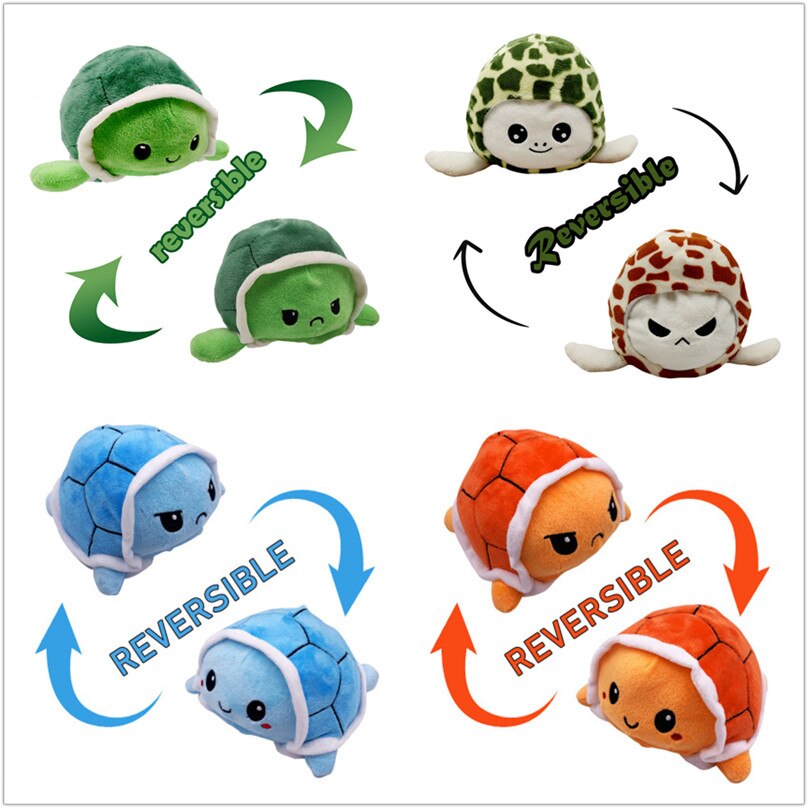 cập nhật Đặc sắc Bạch tuộc nhồi bông chuyển đổi cảm xúc 2 mặt khác nhau nhiều màu sắc tùy chọn con rùa quà tặng yhyt