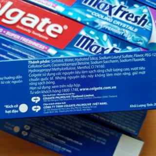 [HOT] Kem Đánh Răng Colgate MaxFresh Cool Menthol -200g