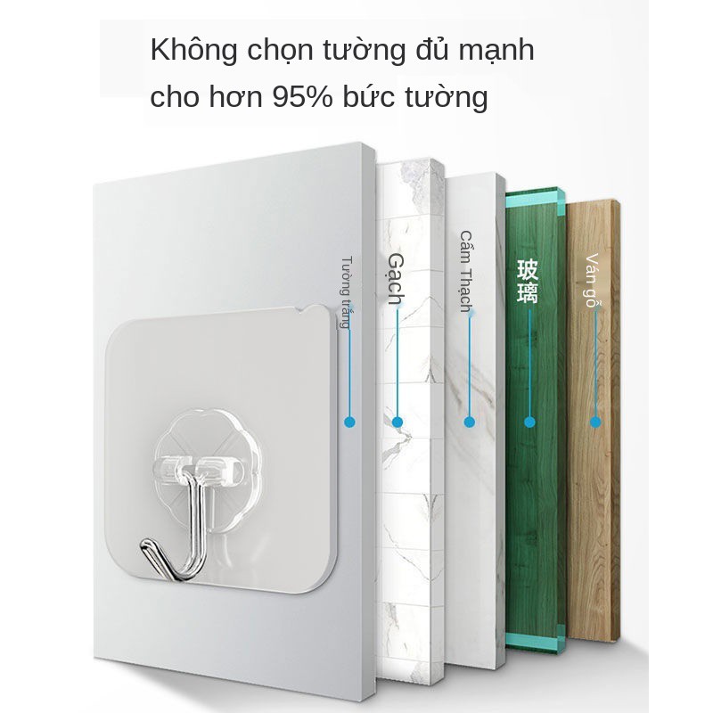 Keo dán ma thuật được nâng cấp Móc bằng thép không gỉ tường có vết lỗ thủng nhà bếp Chịu lực siêu mạnh