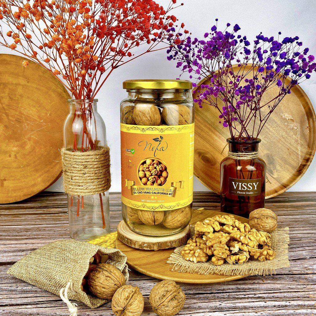 Quả óc chó đỏ, Óc chó vàng NOFA 400g Hàng nhập khẩu Mỹ - Tặng kèm Tách vỏ | BigBuy360 - bigbuy360.vn