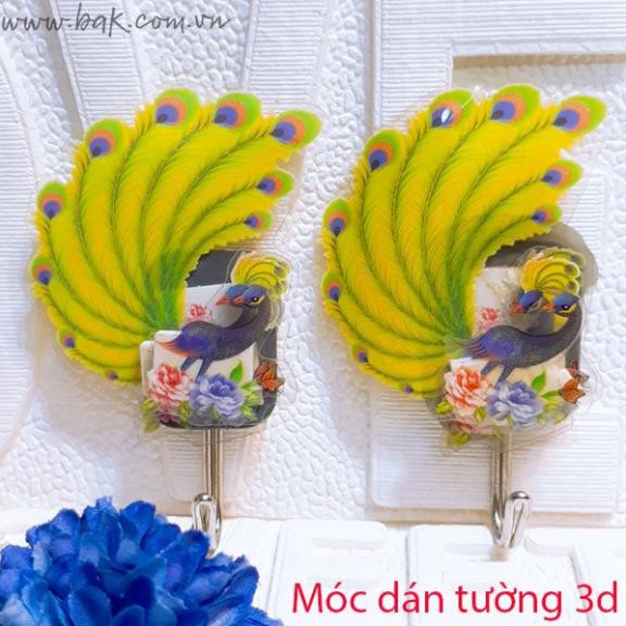 Móc dán tường họa tiết 3D siêu đáng yêu