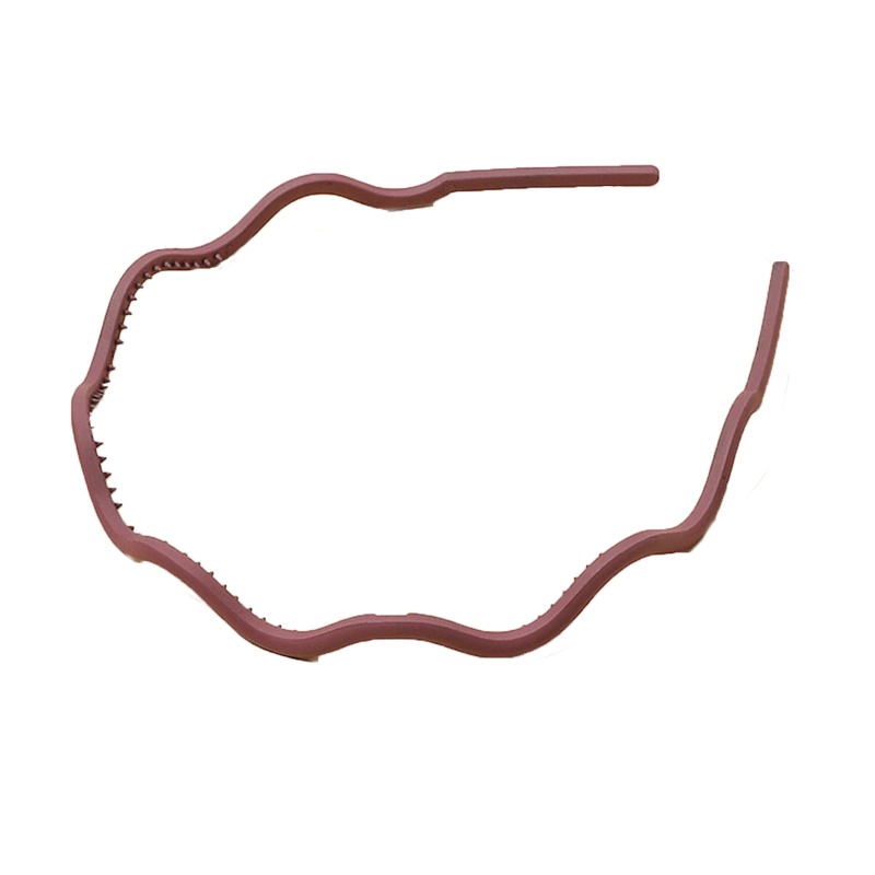 Băng Đô Cài Tóc Bằng Nhựa Nhám Hình Gợn Sóng Thời Trang Cho Nữ