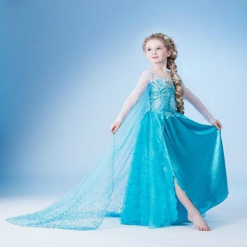 Đầm Hóa Trang Công Chúa Anna Elsa Trong Phim Frozen Cho Bé Gái