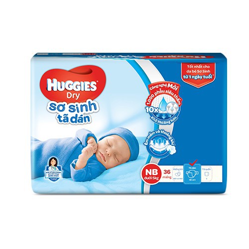 Tã dán Huggies sơ sinh NB40