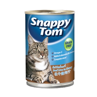 Pate lon cho mèo Snappy Tom lon 400g