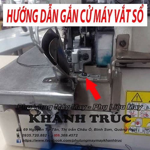 Cần gắn cử máy may vắt sổ công nghiệp SIRUBA, SUNTAR, KAISER, SUNSIR