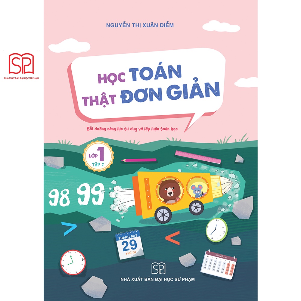 Sách - Học toán thật đơn giản lớp 1 tập 1, 2 - NXB Đại học Sư phạm