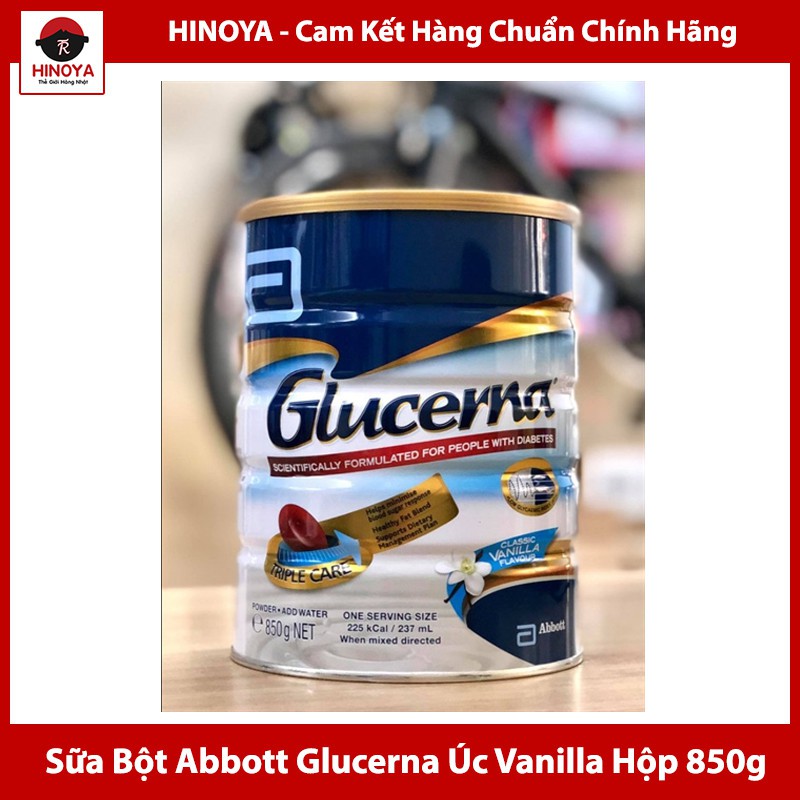 Sữa bột Abbott Glucerna Úc Vanilla hộp 850g