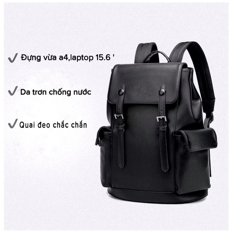 Balo da trơn mới đựng Laptop 15,6 inh,Kiểu dáng trẻ trung, cá tính