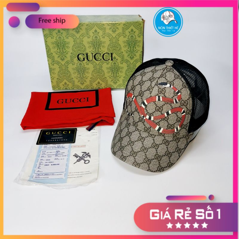 Nón kết lưới gc thú Mũ lưỡi trai Gc thời trang cao cấp rắn full box hộp (Non Thiết Kế)